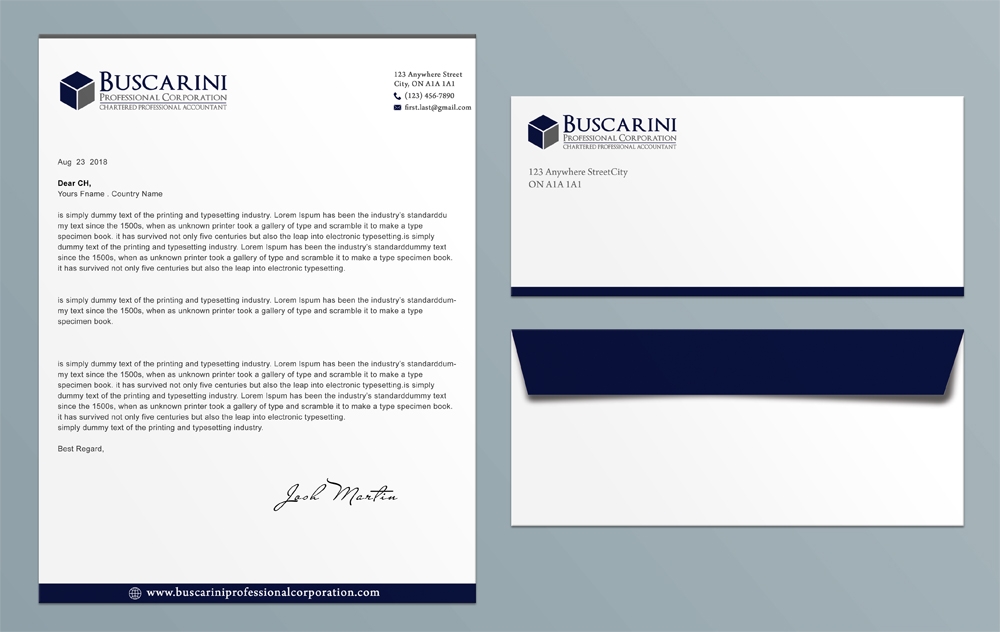 Buscarini Professional Corporation logo design by aamir