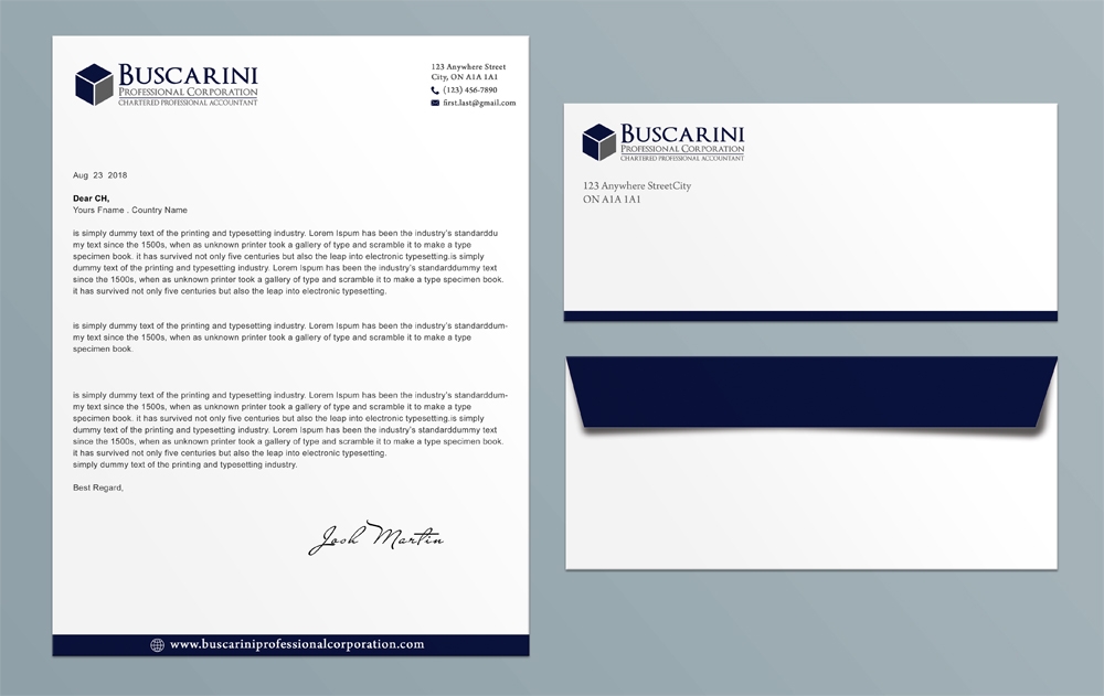 Buscarini Professional Corporation logo design by aamir