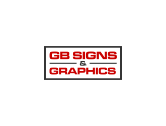 GB Signs & Graphics logo design by ammad