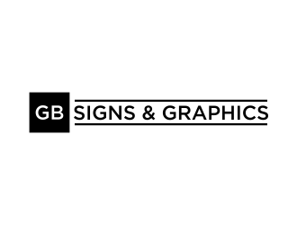 GB Signs & Graphics logo design by oke2angconcept