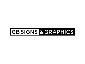 GB Signs & Graphics logo design by nurul_rizkon