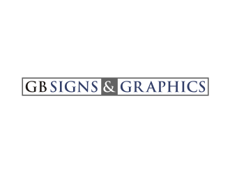 GB Signs & Graphics logo design by nurul_rizkon