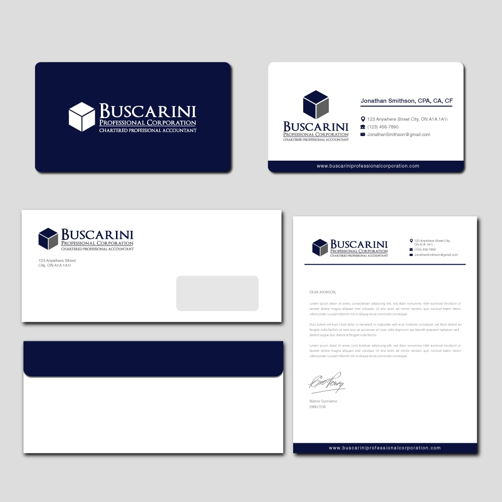 Buscarini Professional Corporation logo design by labo