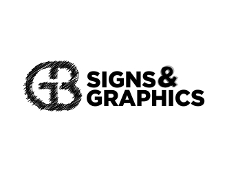 GB Signs & Graphics logo design by superbrand