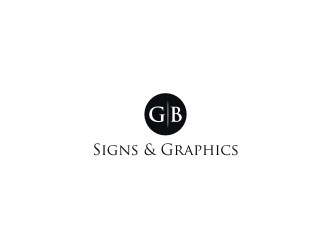 GB Signs & Graphics logo design by logitec