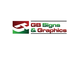 GB Signs & Graphics logo design by GreenLamp