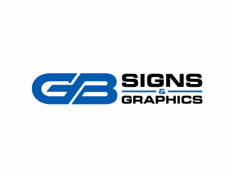 GB Signs & Graphics logo design by mutafailan