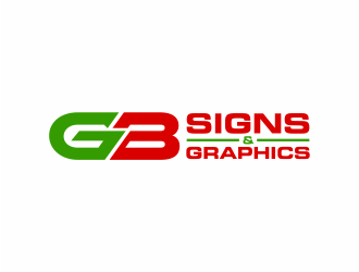 GB Signs & Graphics logo design by mutafailan