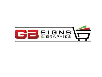 GB Signs & Graphics logo design by GreenLamp