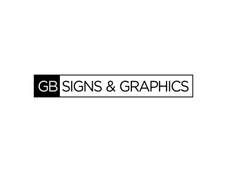 GB Signs & Graphics logo design by done