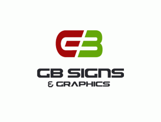 GB Signs & Graphics logo design by DonyDesign