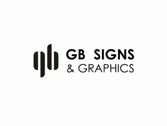 GB Signs & Graphics logo design by DonyDesign