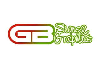 GB Signs & Graphics logo design by dondeekenz