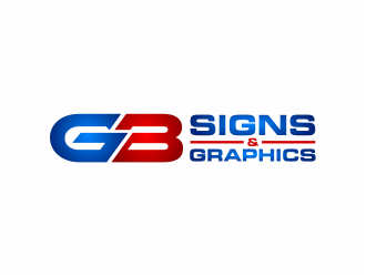 GB Signs & Graphics logo design by mutafailan