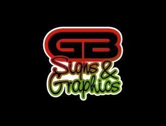 GB Signs & Graphics logo design by dondeekenz