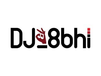 DJ_8bhi logo design by Suvendu