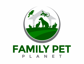 Family Pet Planet logo design by mutafailan