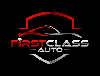 First Class Auto logo design by BrightARTS