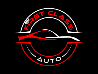 First Class Auto logo design by BrightARTS