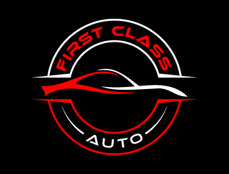 First Class Auto logo design by BrightARTS