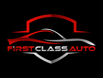 First Class Auto logo design by BrightARTS