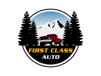 First Class Auto logo design by Kruger