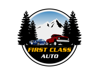 First Class Auto logo design by Kruger