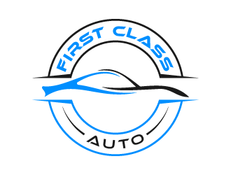 First Class Auto logo design by BrightARTS