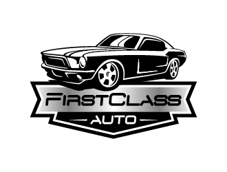 First Class Auto logo design by BrightARTS