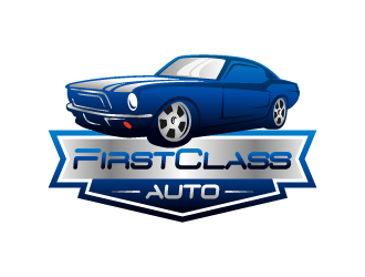 First Class Auto logo design by BrightARTS