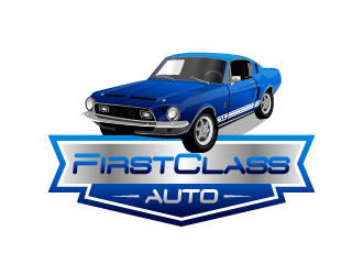 First Class Auto logo design by BrightARTS