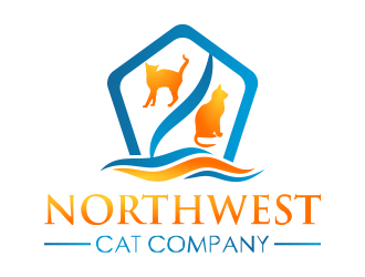 Northwest Cat Company logo design by ROSHTEIN