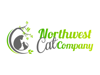 Northwest Cat Company logo design by ROSHTEIN