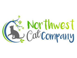 Northwest Cat Company logo design by ROSHTEIN