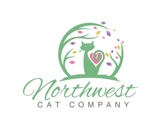 Northwest Cat Company logo design by Roma