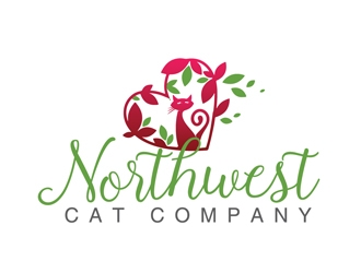 Northwest Cat Company logo design by Roma