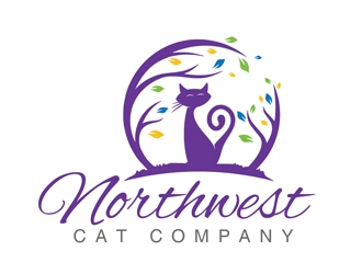 Northwest Cat Company logo design by Roma