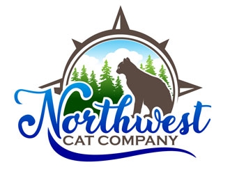 Northwest Cat Company logo design by DreamLogoDesign