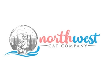 Northwest Cat Company logo design by DreamLogoDesign