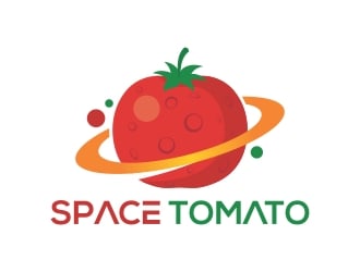Space Tomato logo design by rokenrol