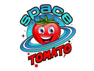 Space Tomato logo design by DreamLogoDesign