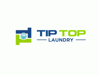 TIP TOP LAUNDRY logo design by DonyDesign