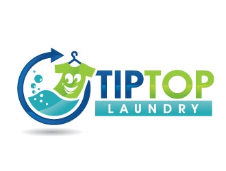 TIP TOP LAUNDRY logo design by REDCROW