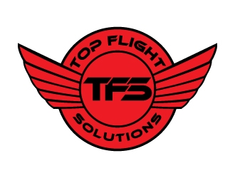 Top Flight Solutions logo design by dhika