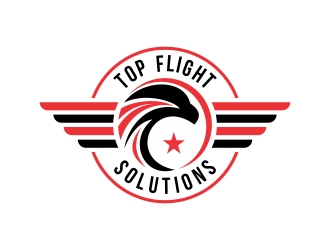 Top Flight Solutions logo design by cikiyunn