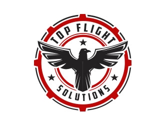 Top Flight Solutions logo design by Benok