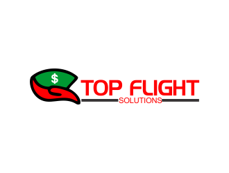 Top Flight Solutions logo design by giphone