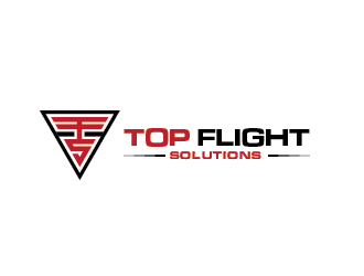 Top Flight Solutions logo design by fajarriza12