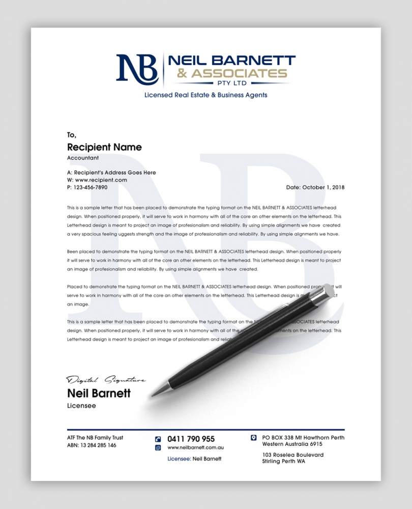 NEIL BARNETT & ASSOCIATES PTY LTD logo design by abss