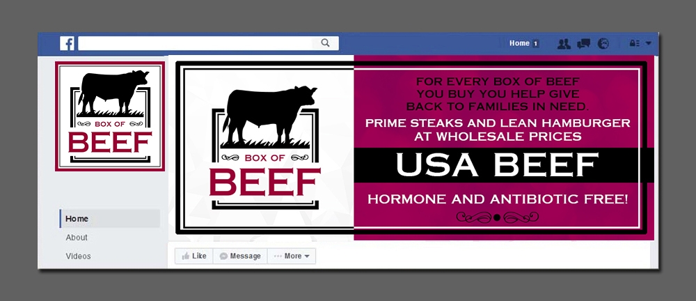 Box of Beef logo design by DreamLogoDesign